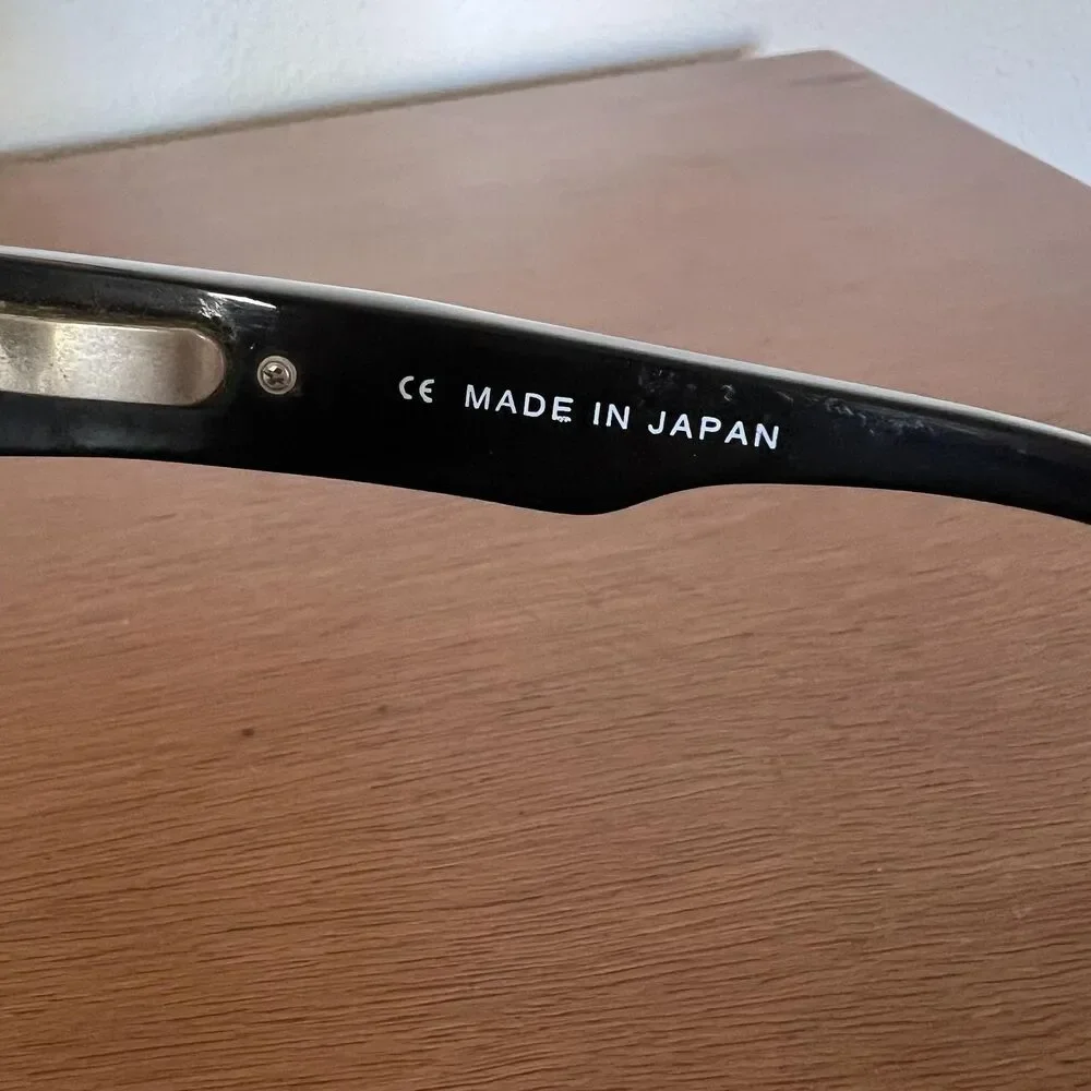 Legend Slick 2323 Polarized Sunglasses Men Sport Wrap Black Shades Made in Japan